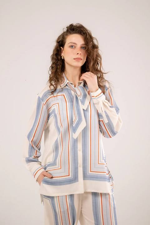 Pinstripe Long Shirt