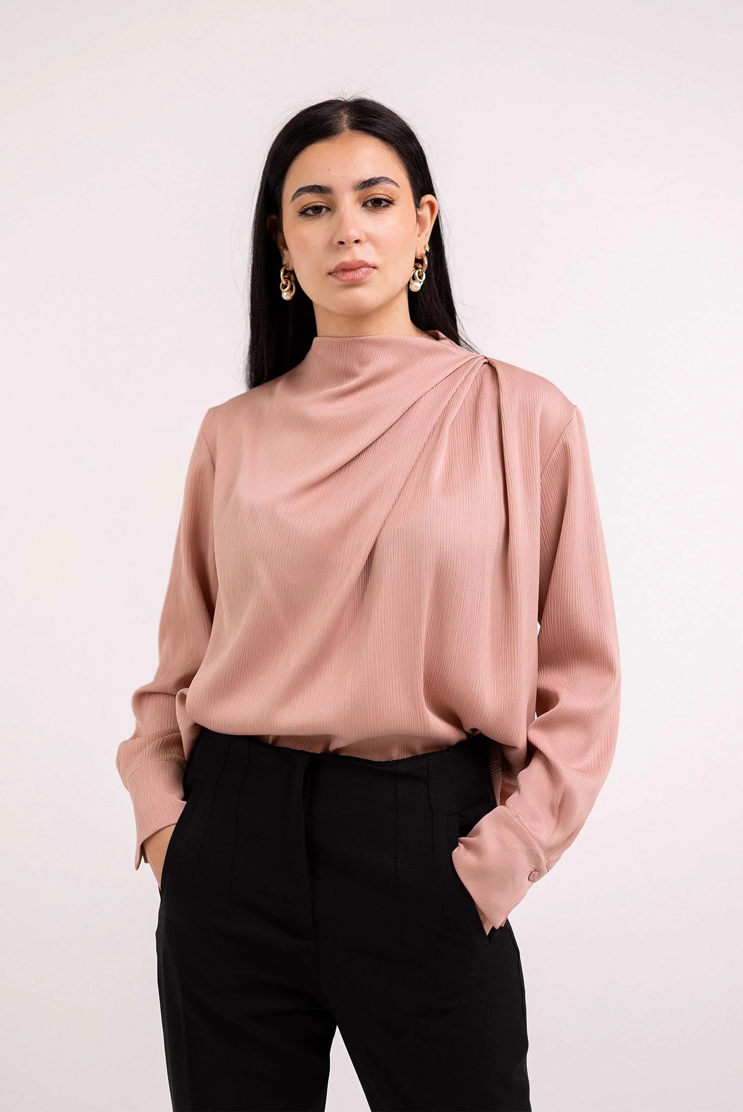 Pleated Blouse