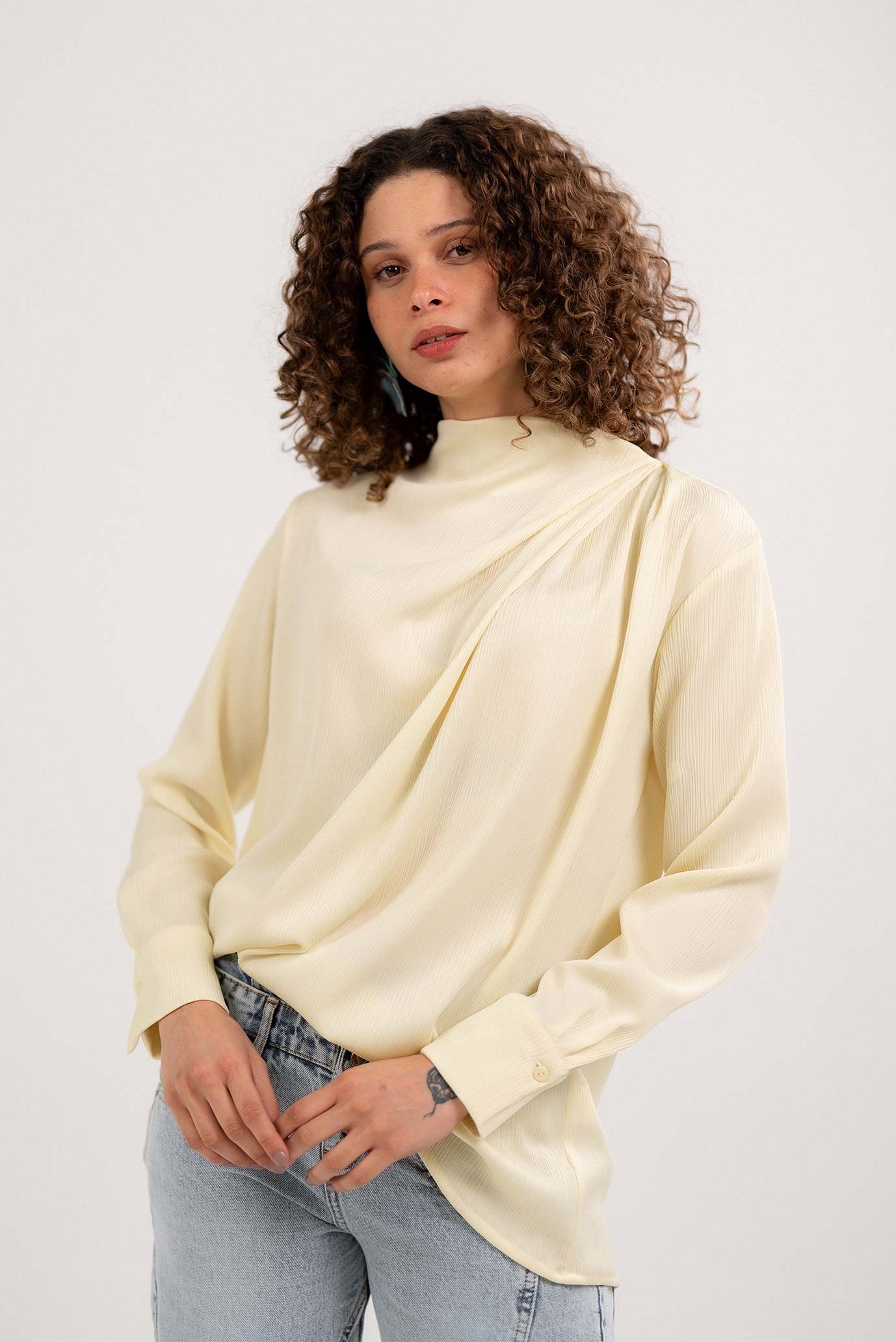 Pleated Blouse