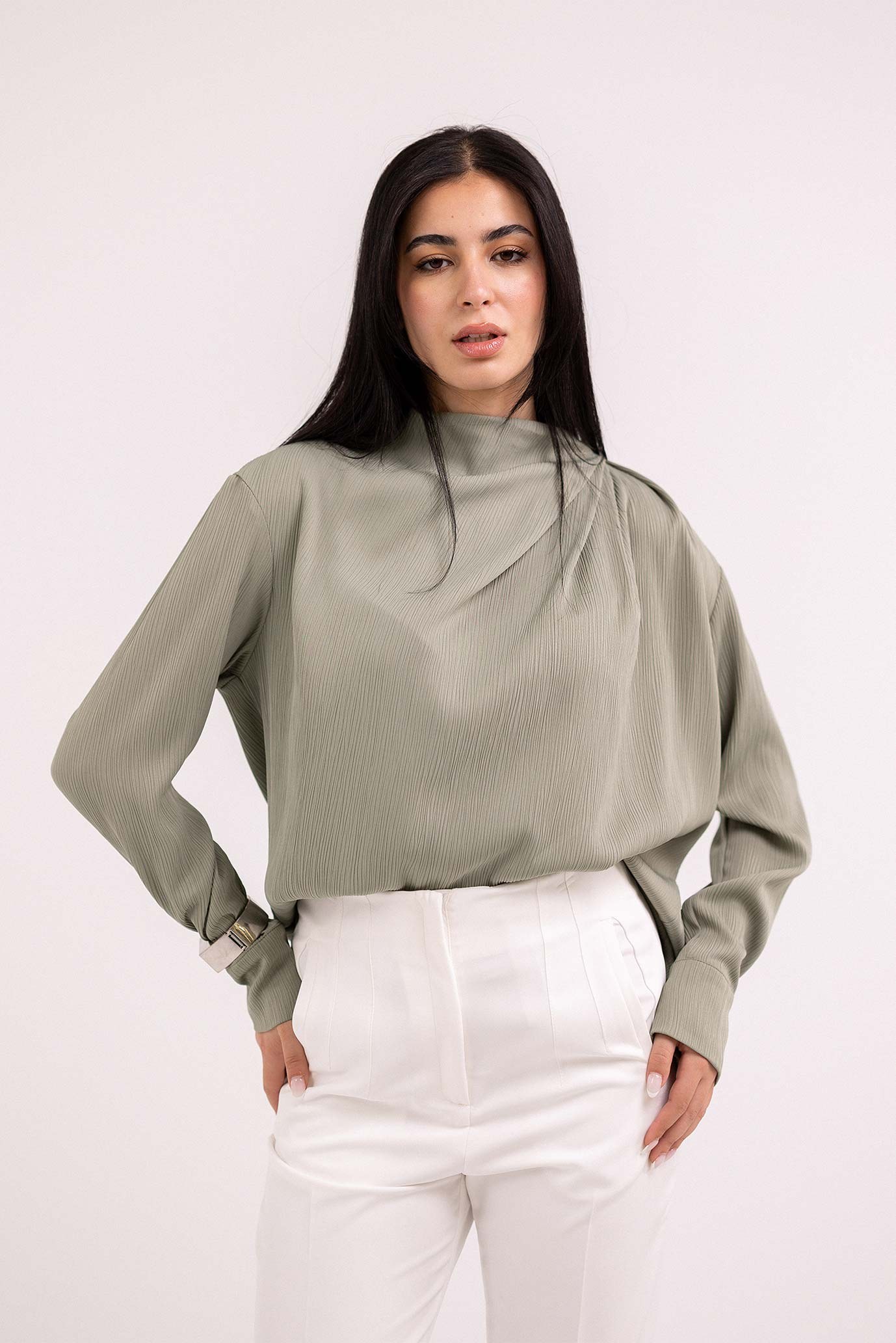 Pleated Blouse