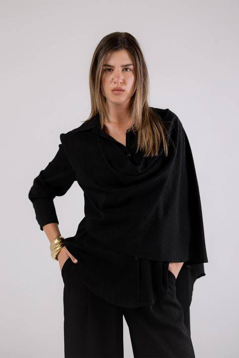 Wrap Satin Blouse