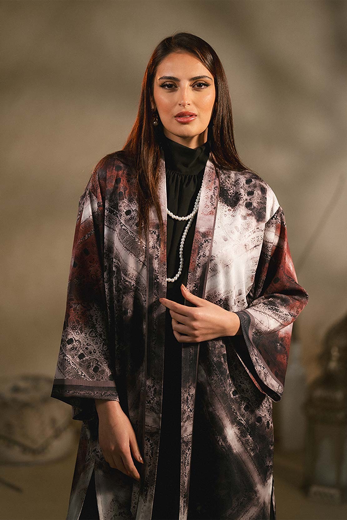 Printed Cardigan