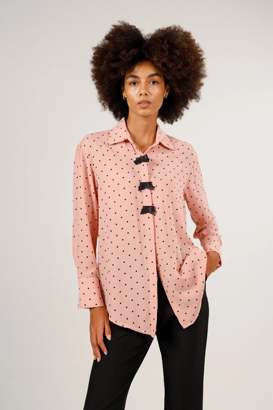 Polka dots blouse