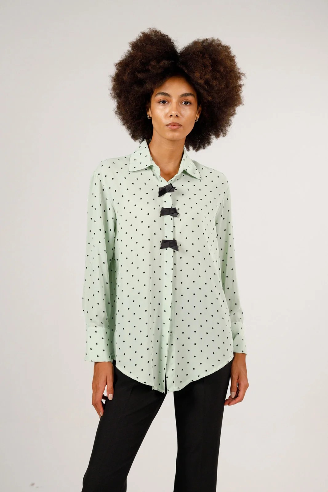Polka dots blouse