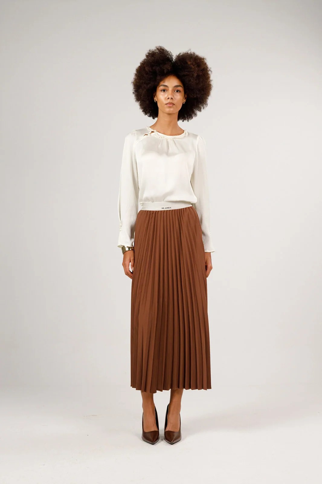 Plissé skirt