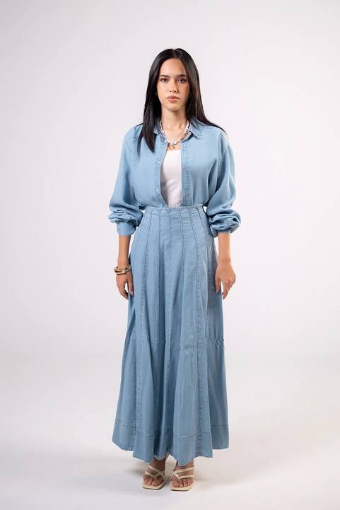 Light Denim Skirt