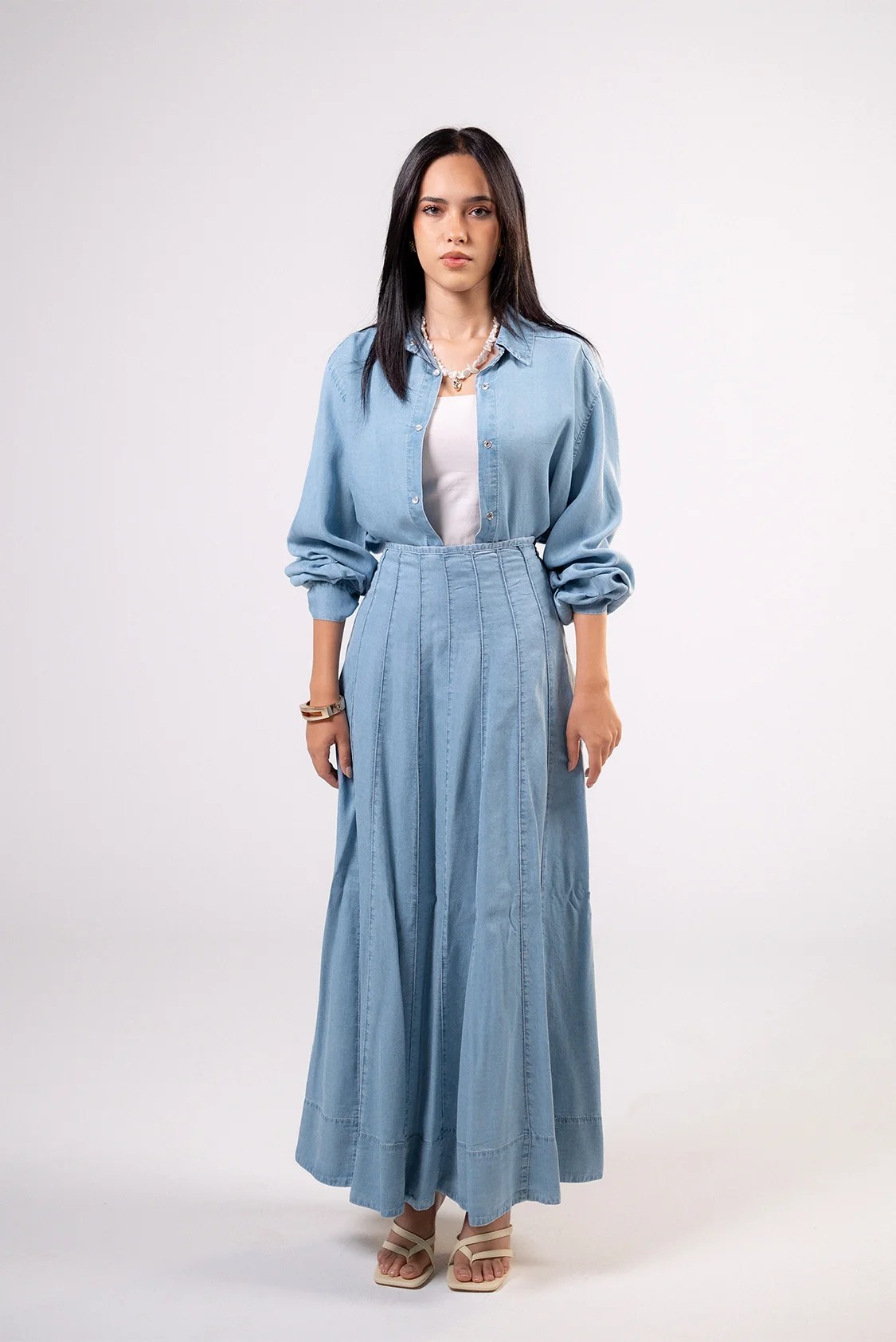 Light Denim Skirt