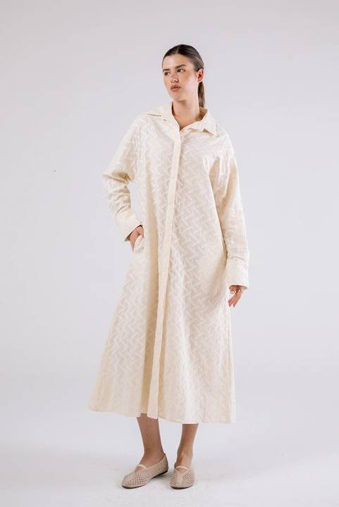 Textured Shirt Dress