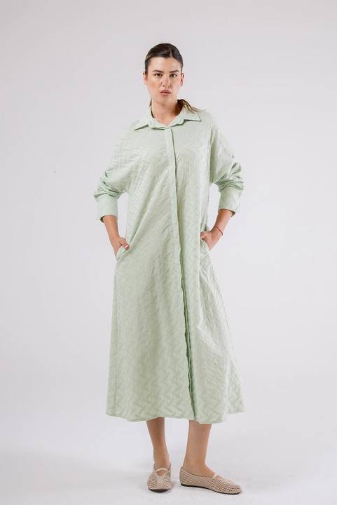 Textured Shirt Dress