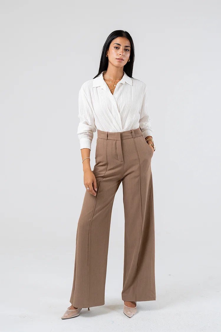 High-Waist Wide-Leg Pants