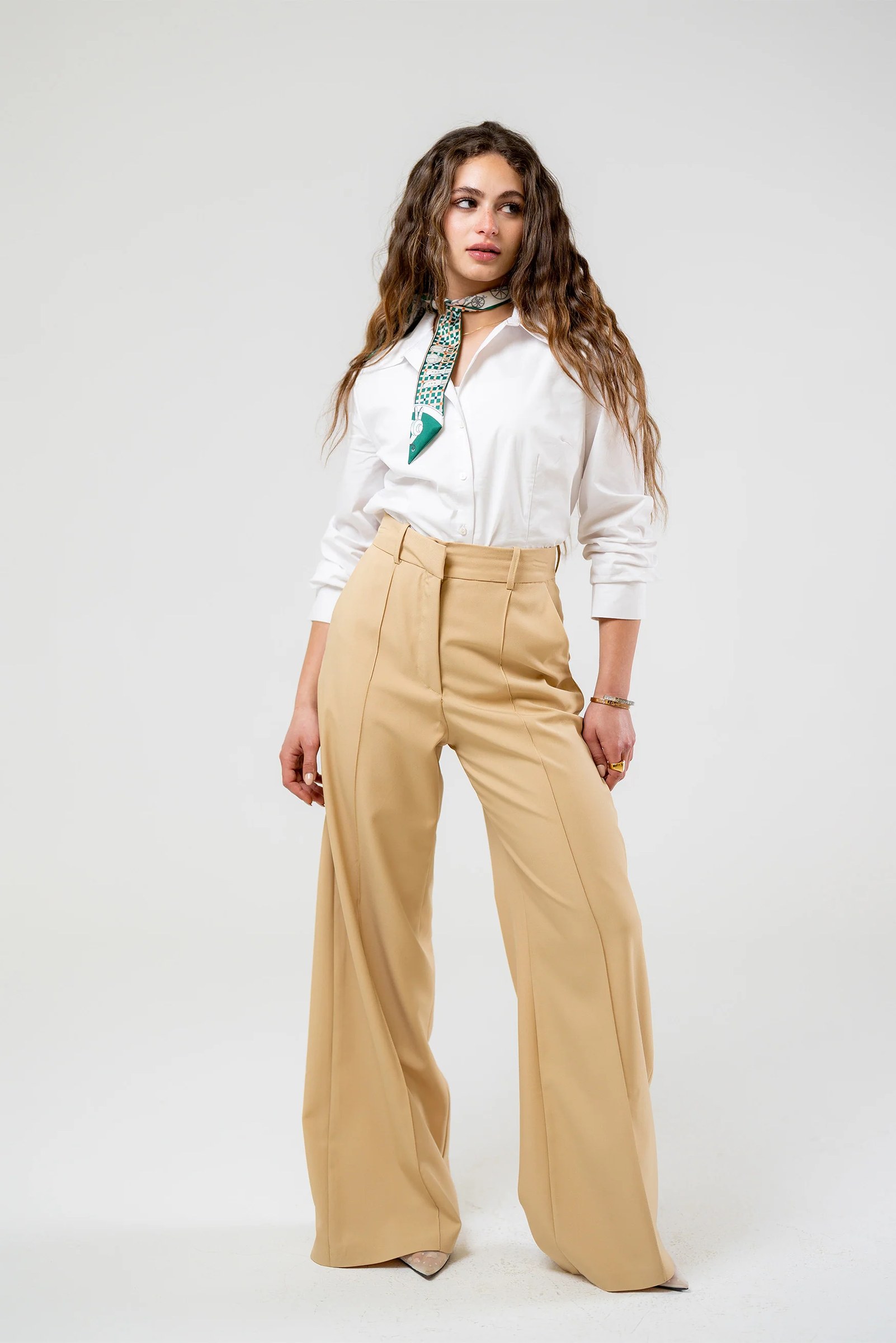 High-Waist Wide-Leg Pants