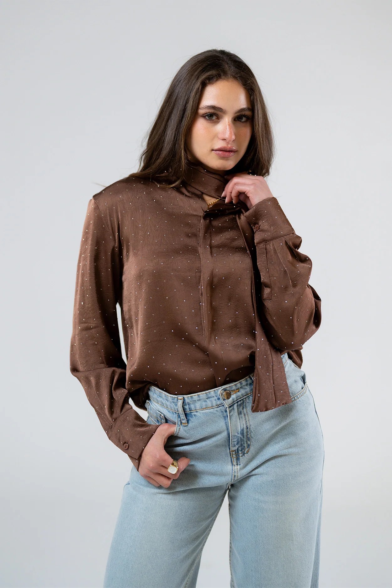 Tie-Neck Blouse