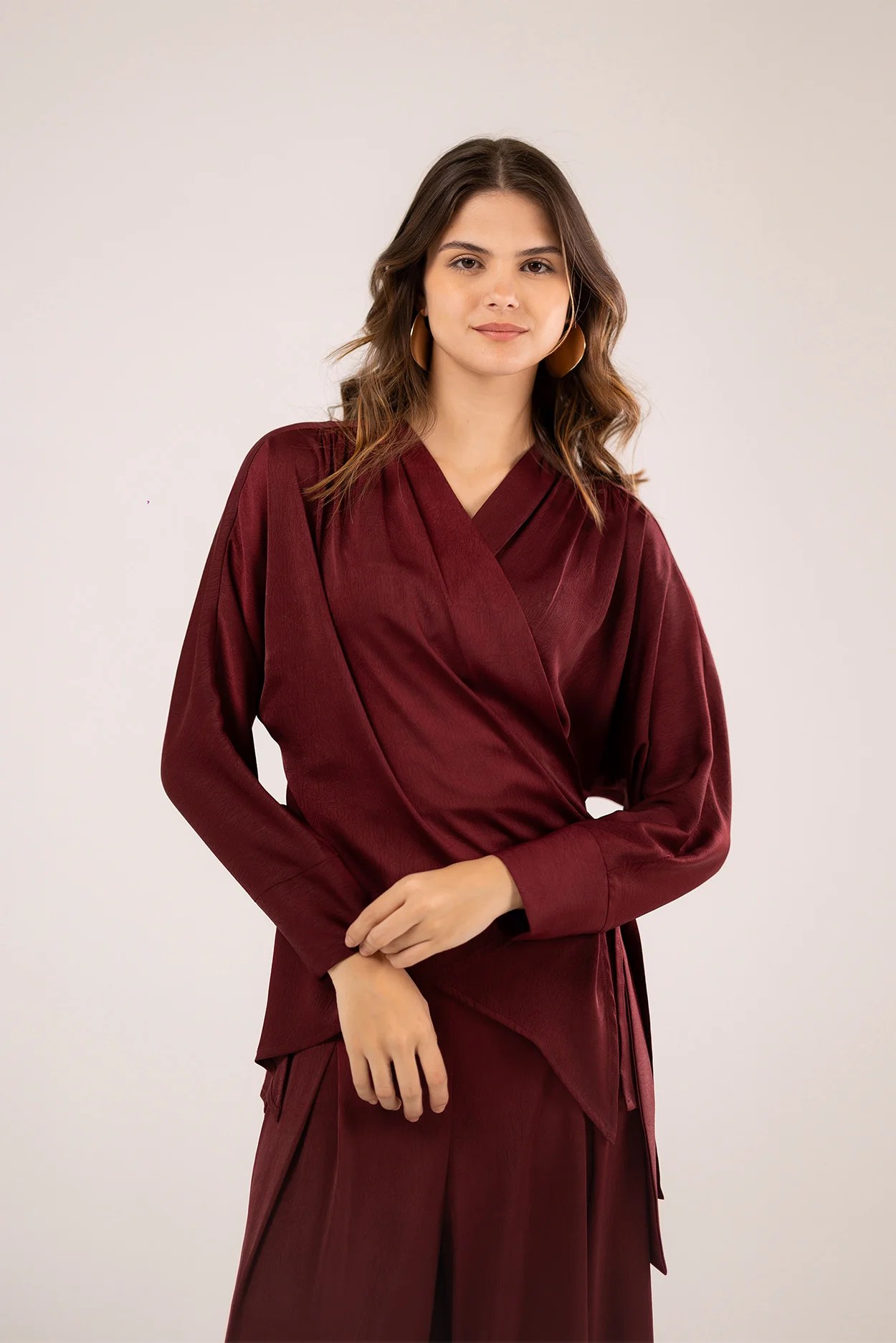 Loose Wrapped Blouse