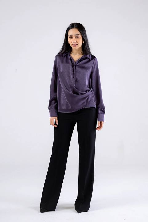 Soft Drape Satin Shirt