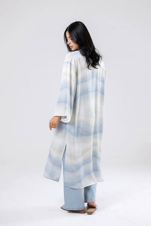 Ombre Striped Cardigan