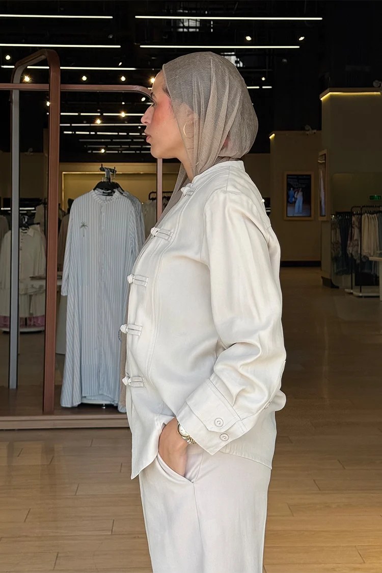 Mandarin Collar Blouse