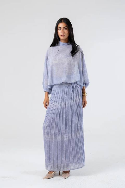 Pleated Maxi Skirt