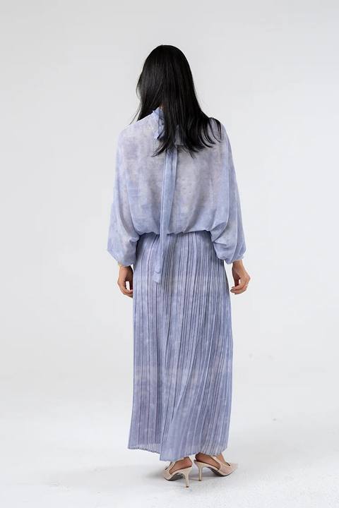 Pleated Maxi Skirt