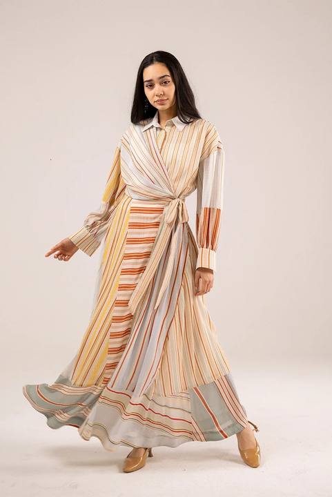 Colorful Stripped Dress