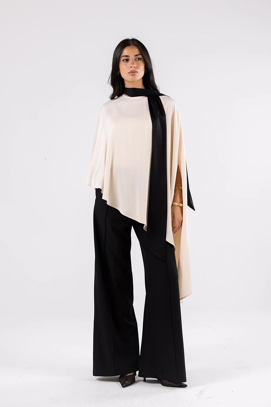 Cape Blouse with Scarf