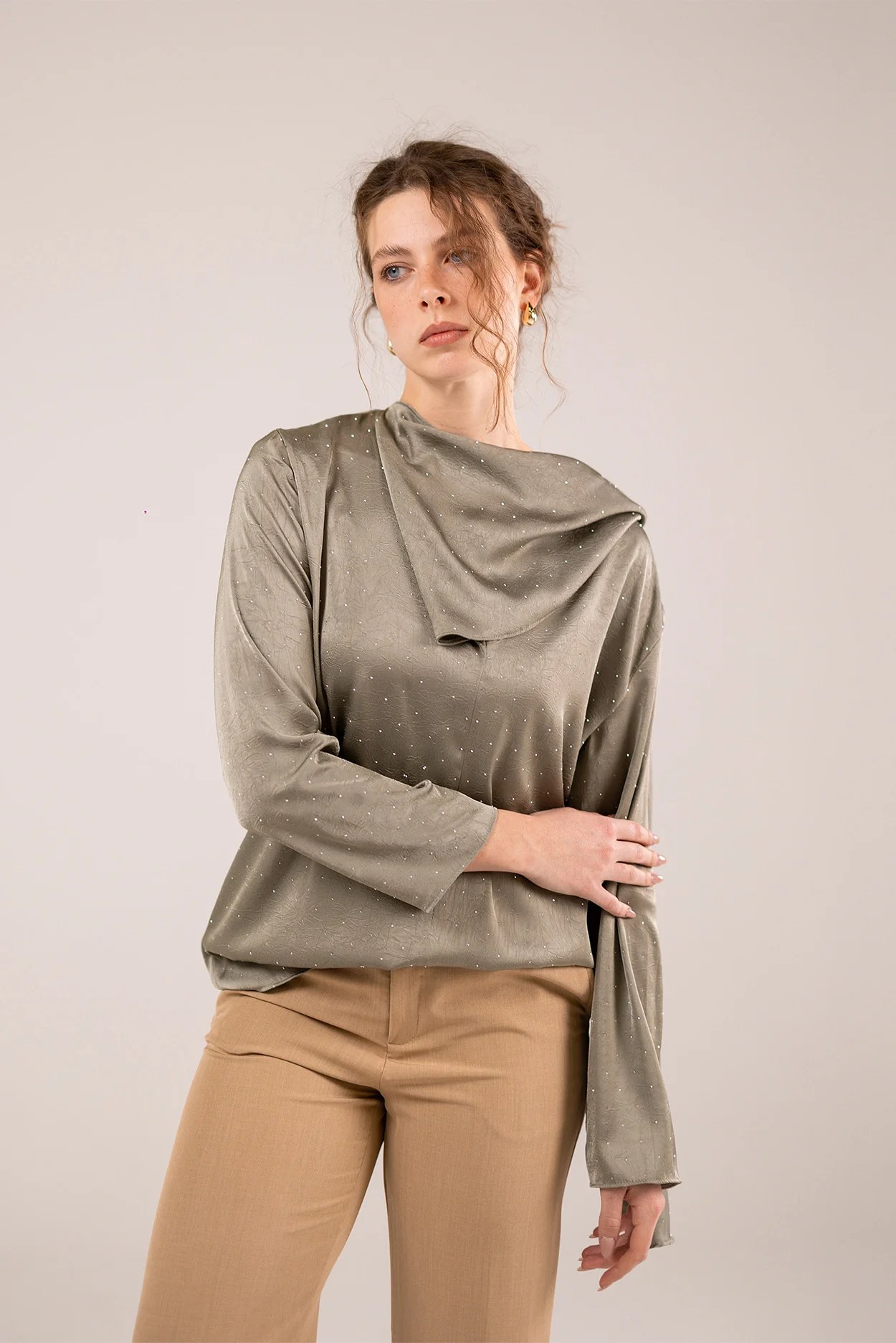 Tie-Neck Blouse