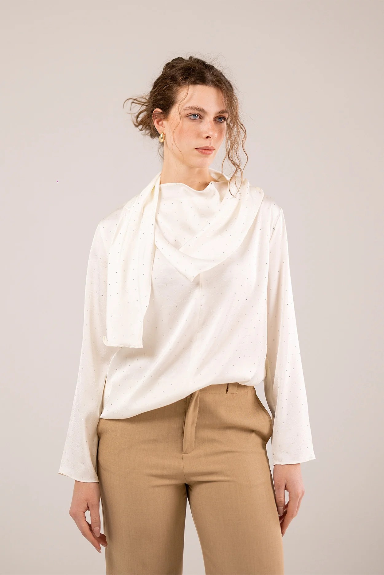 Tie-Neck Blouse
