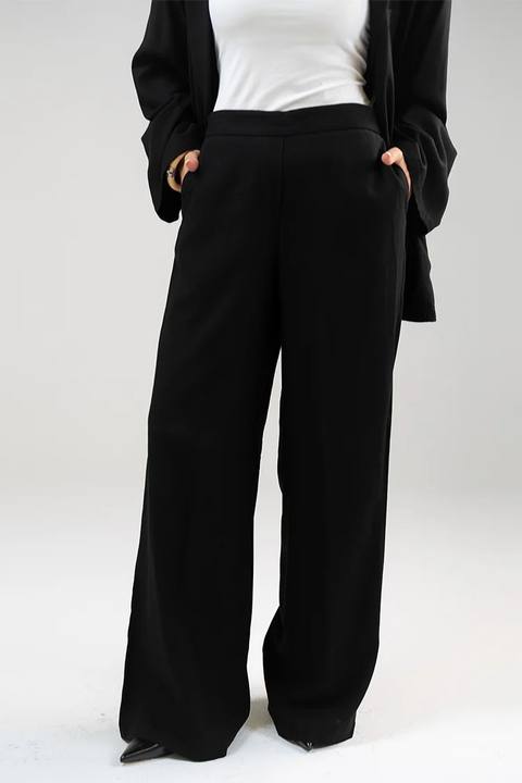 Linen Wide-Leg Pants