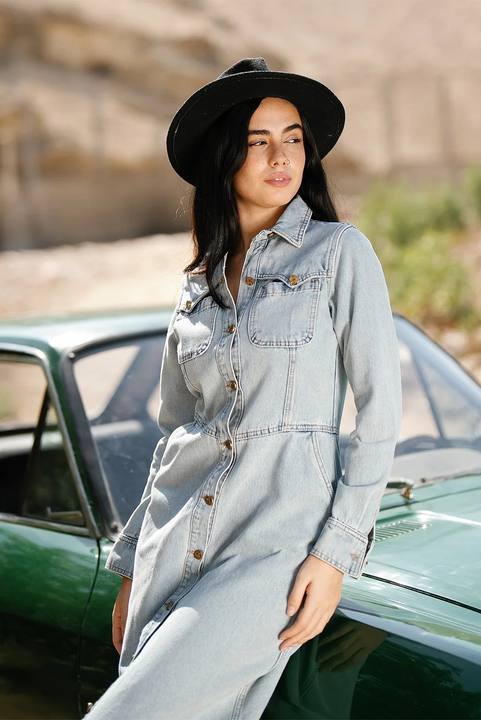 Denim Maxi Dress