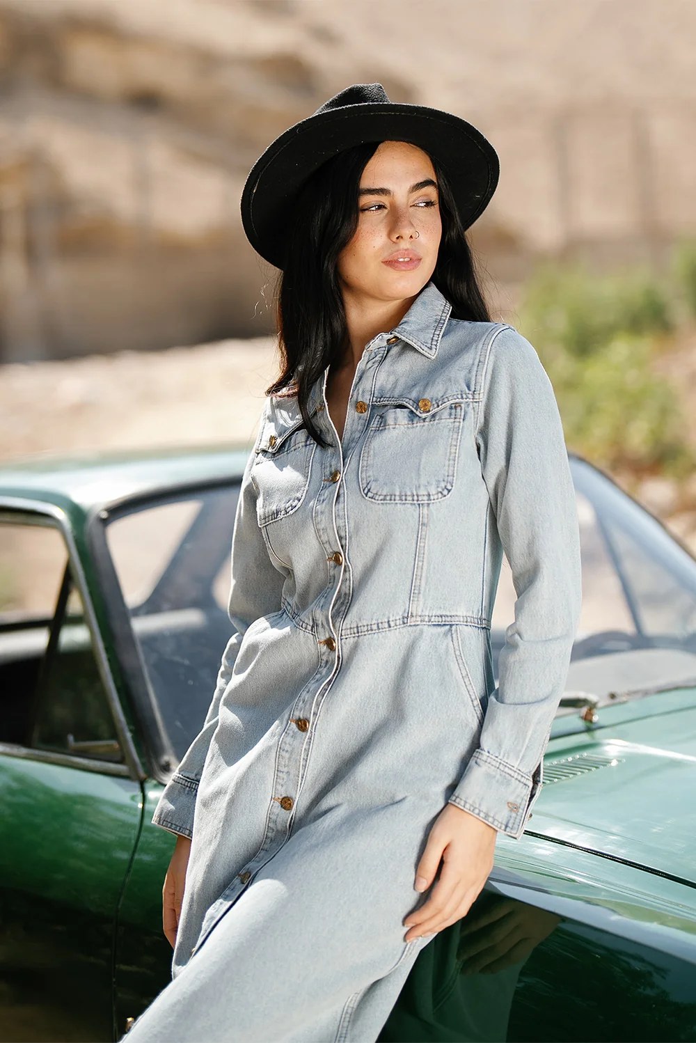 Denim Maxi Dress