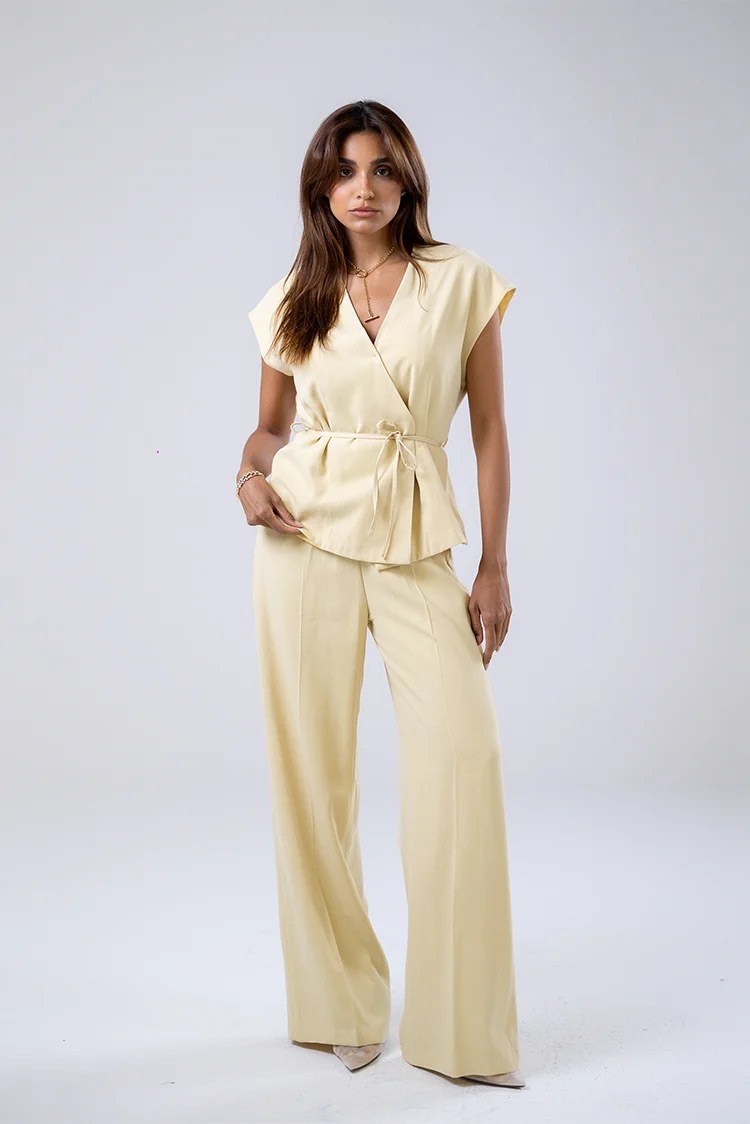 Tailored Wide-Leg Trousers