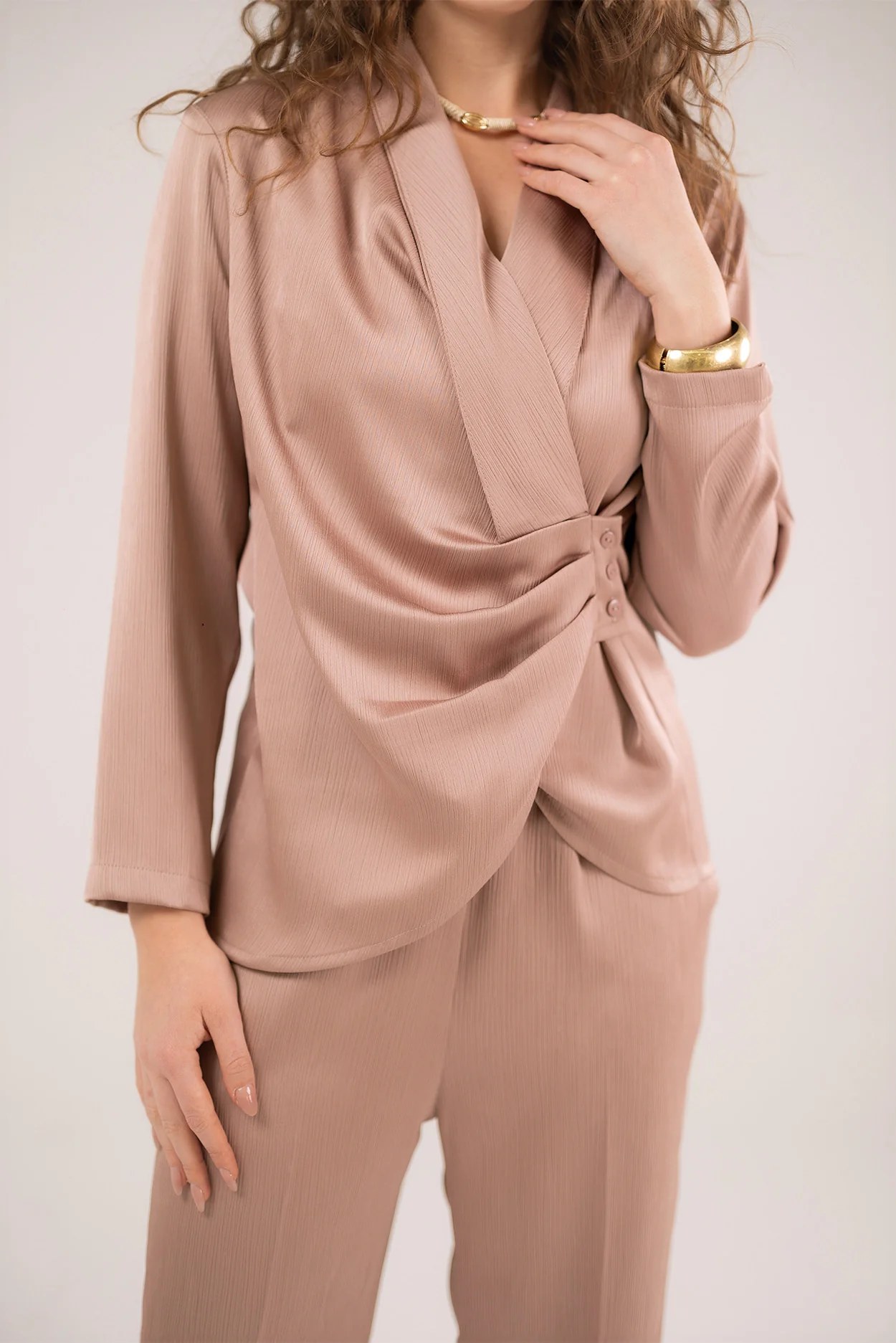 Satin Wrapped Top