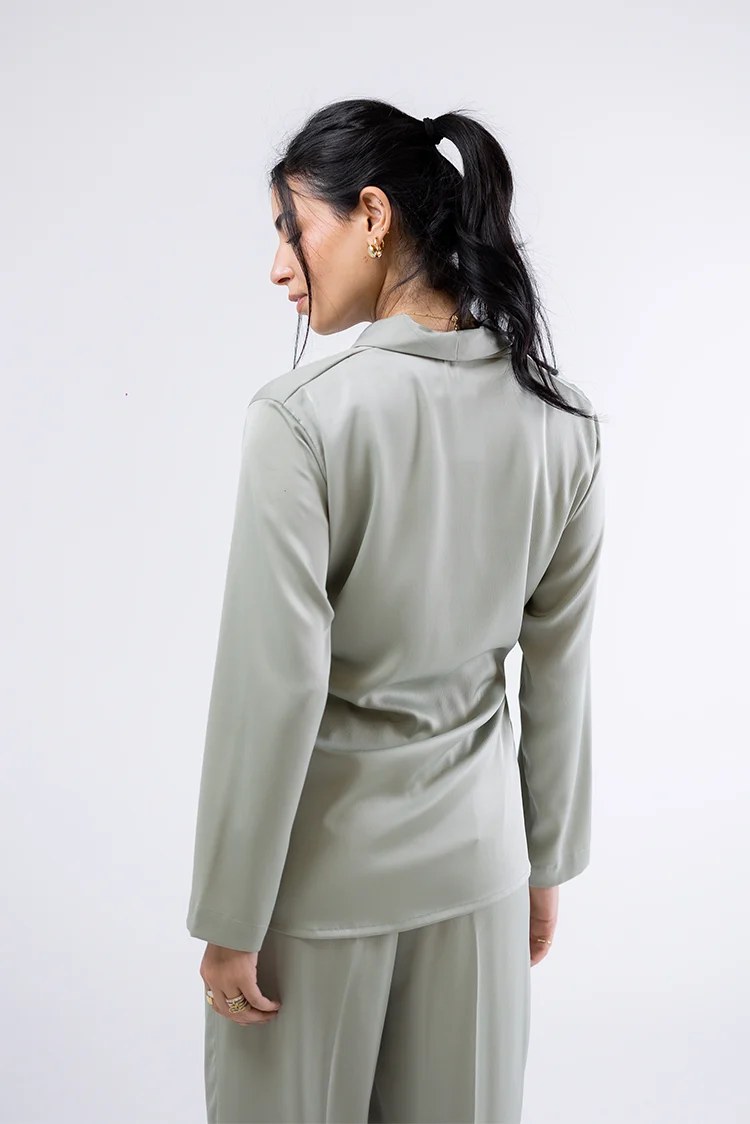 Satin Wrapped Top