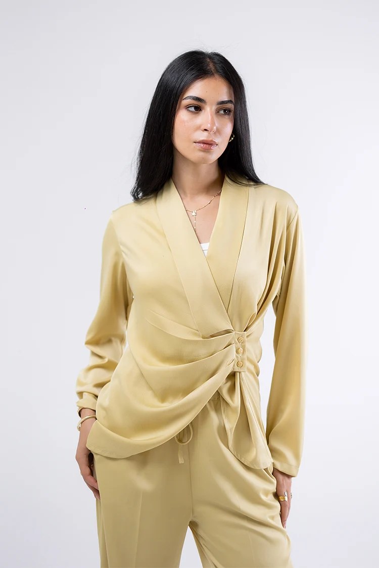 Satin Wrapped Top