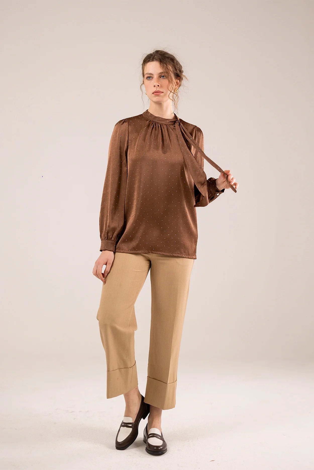 Tie-Neck Blouse