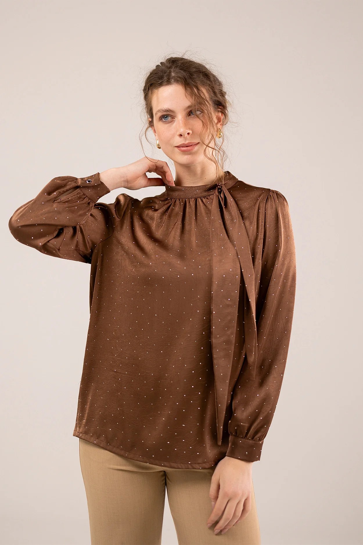 Tie-Neck Blouse