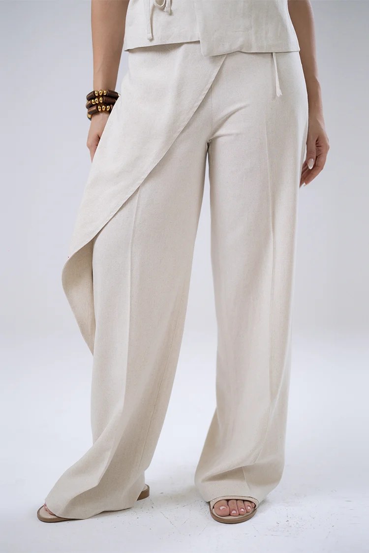 Asymmetric Overlay Trousers