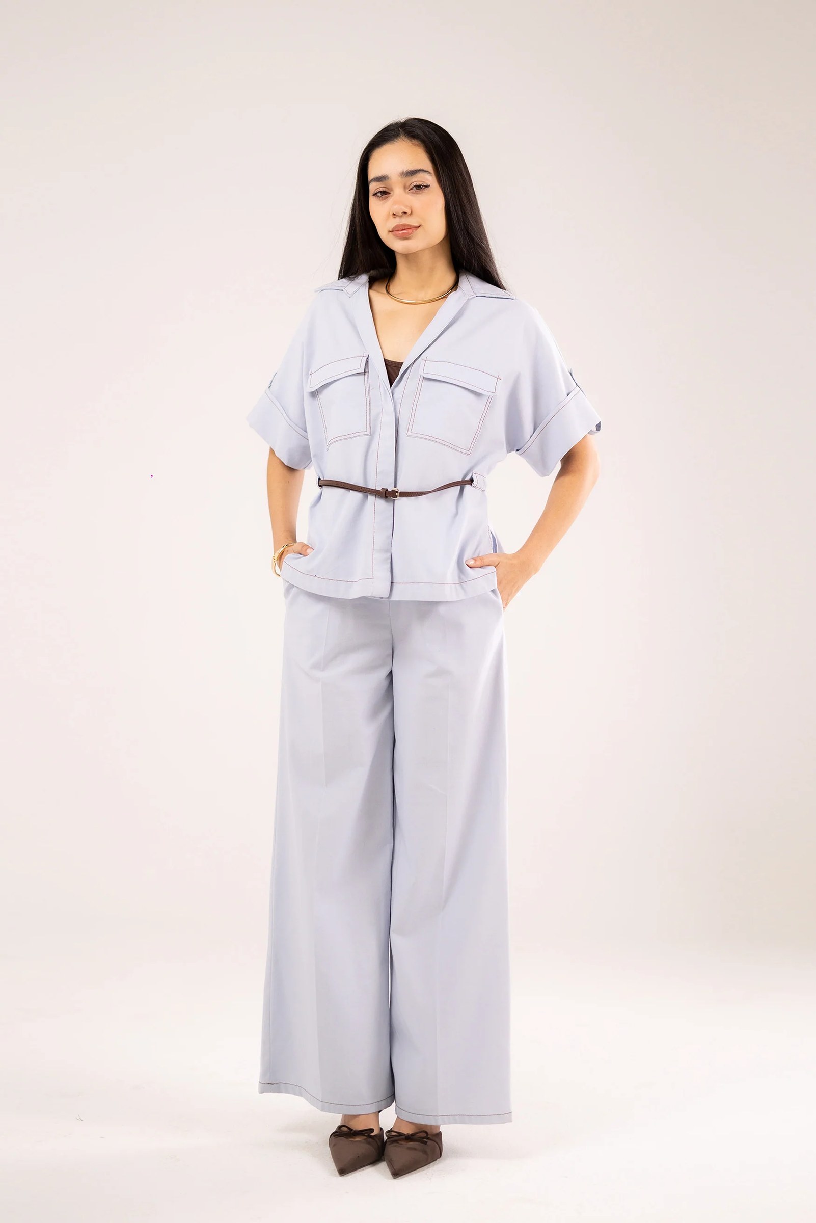 Straight-Leg Trousers