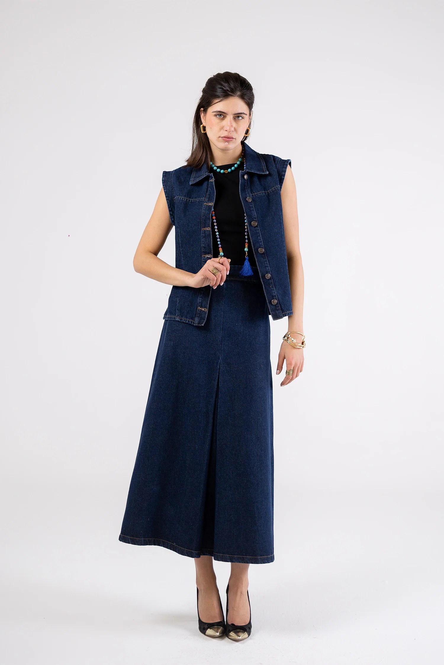 Maxi Denim Skirt