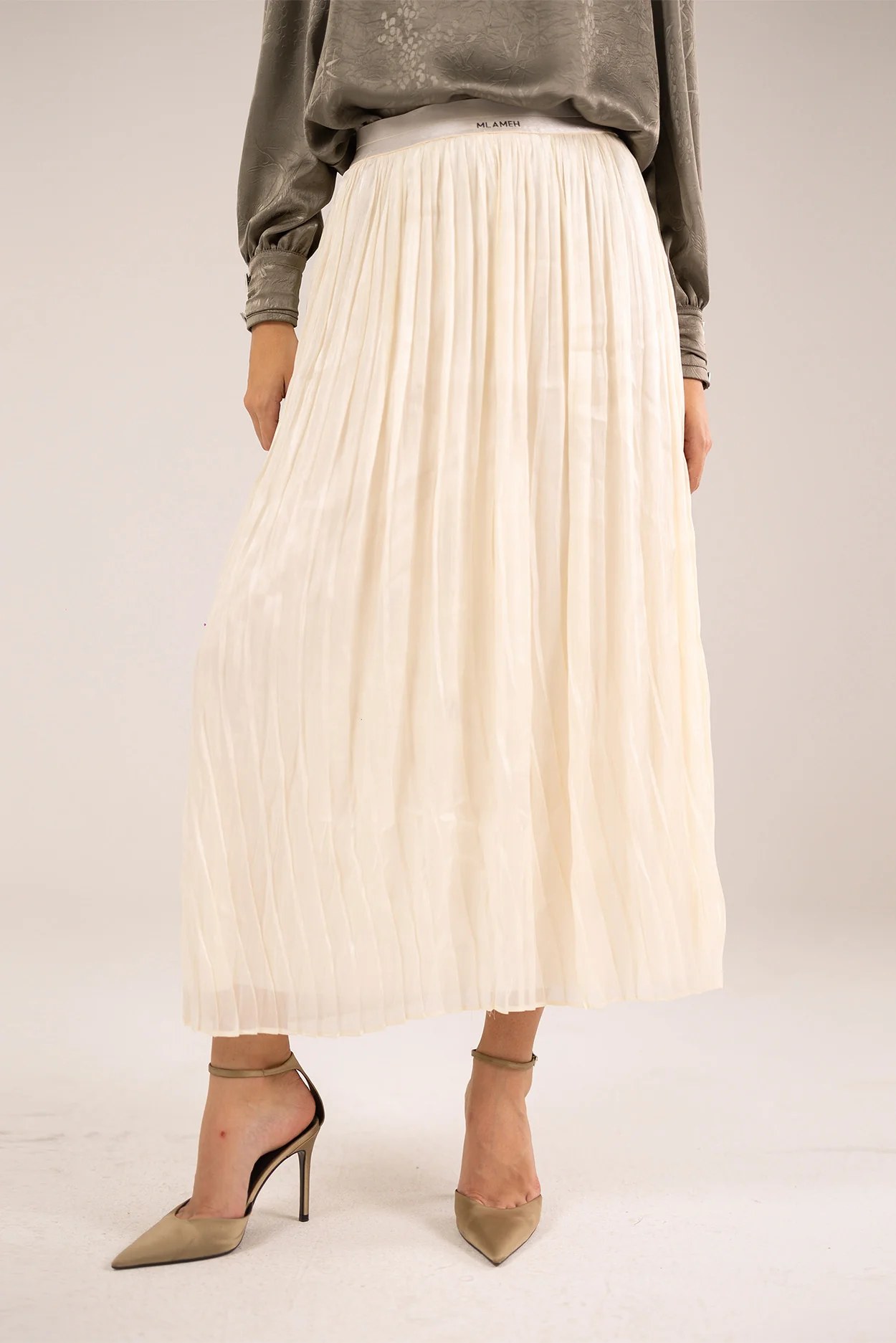 The Sage Pleated Maxi Skirt