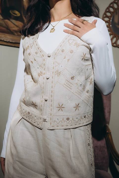 Embroidered Vest