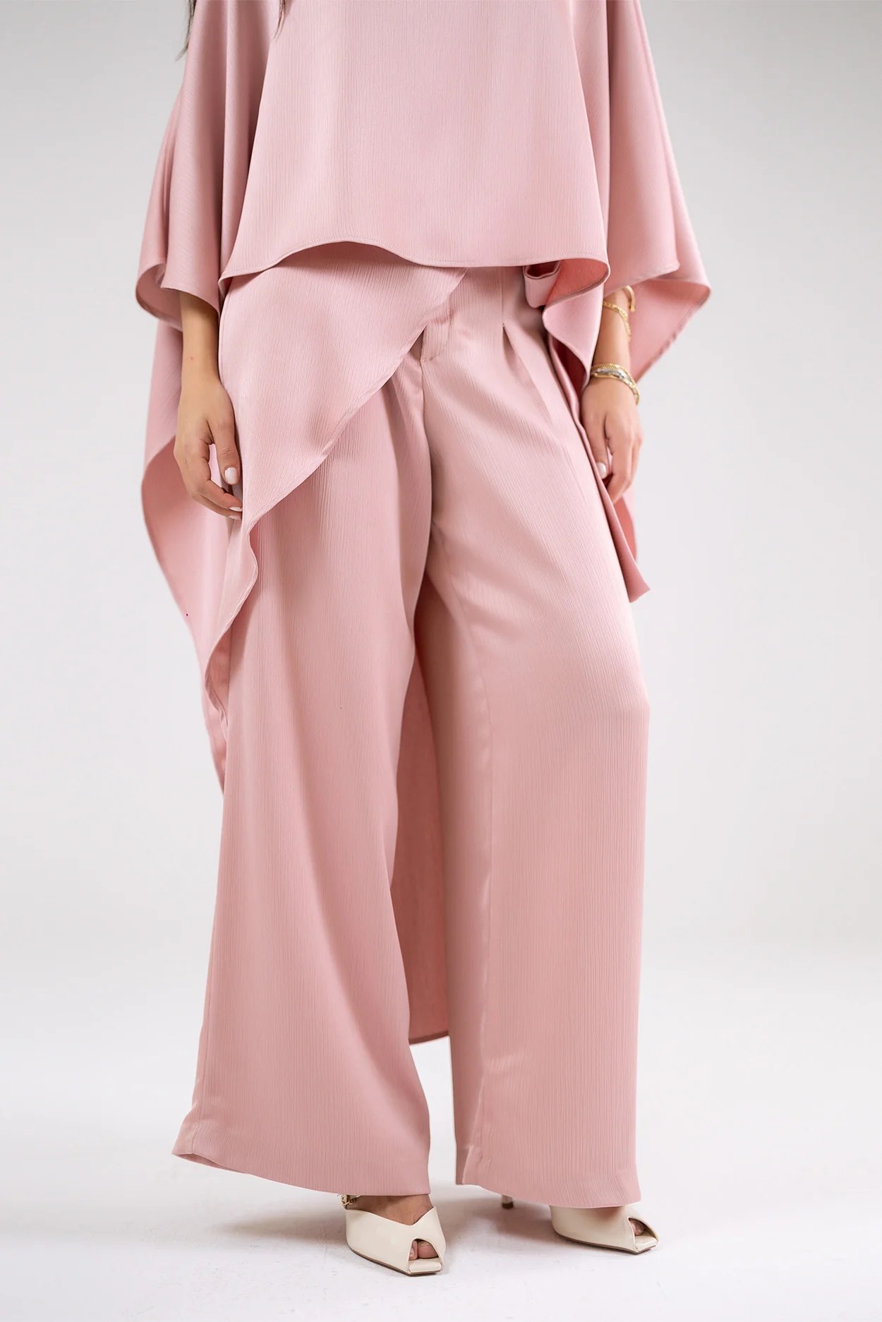 Satin Silk Draped Pants