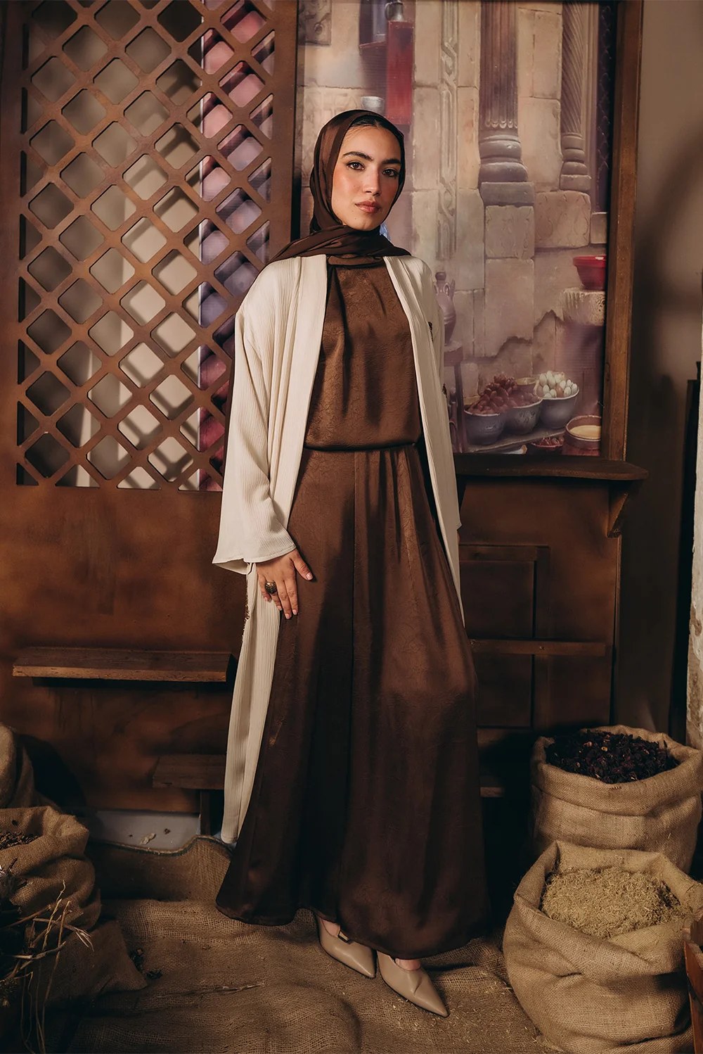High-Waisted Flowing Pants