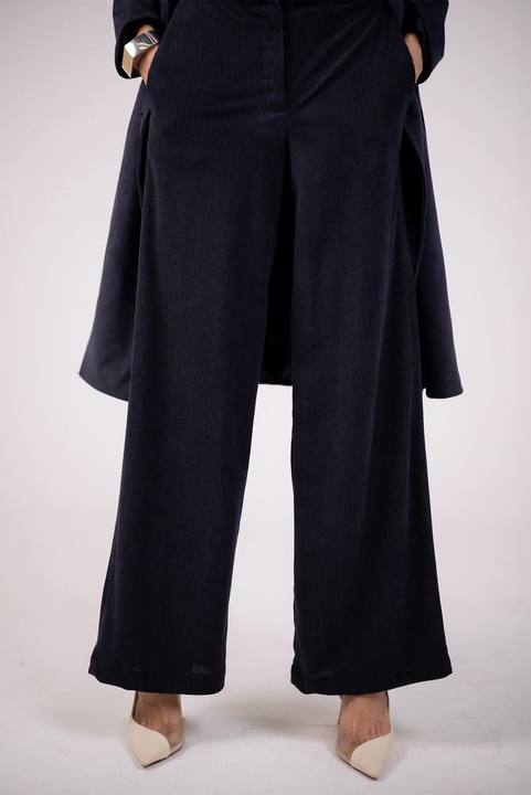 Corduroy Wide-Leg Pants