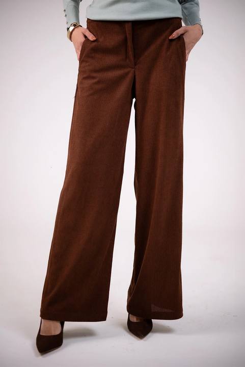 Corduroy Wide-Leg Pants