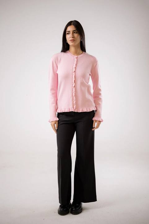 Buttoned Knit Cardigan