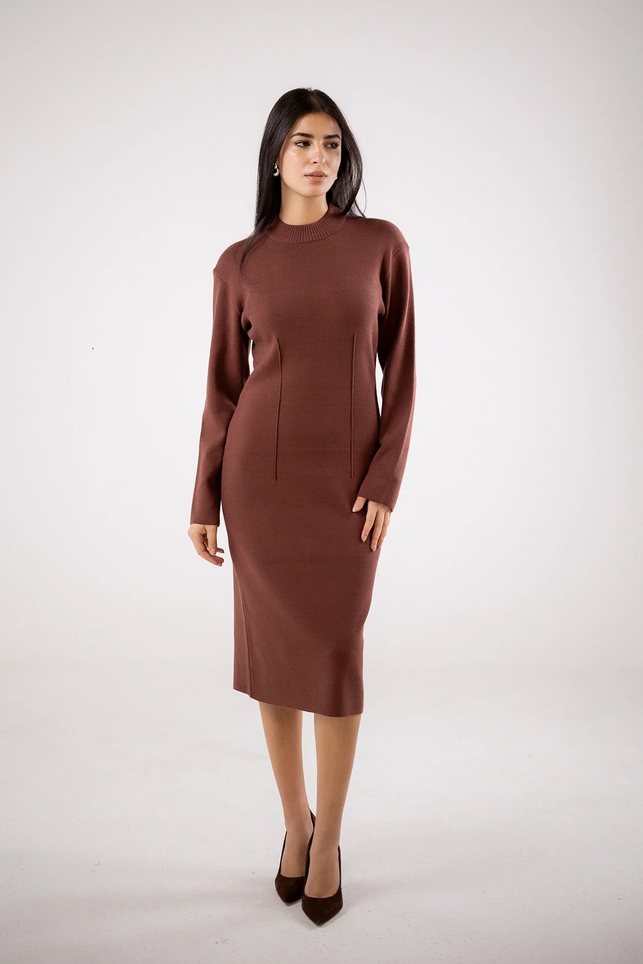 Mock-Neck Dress
