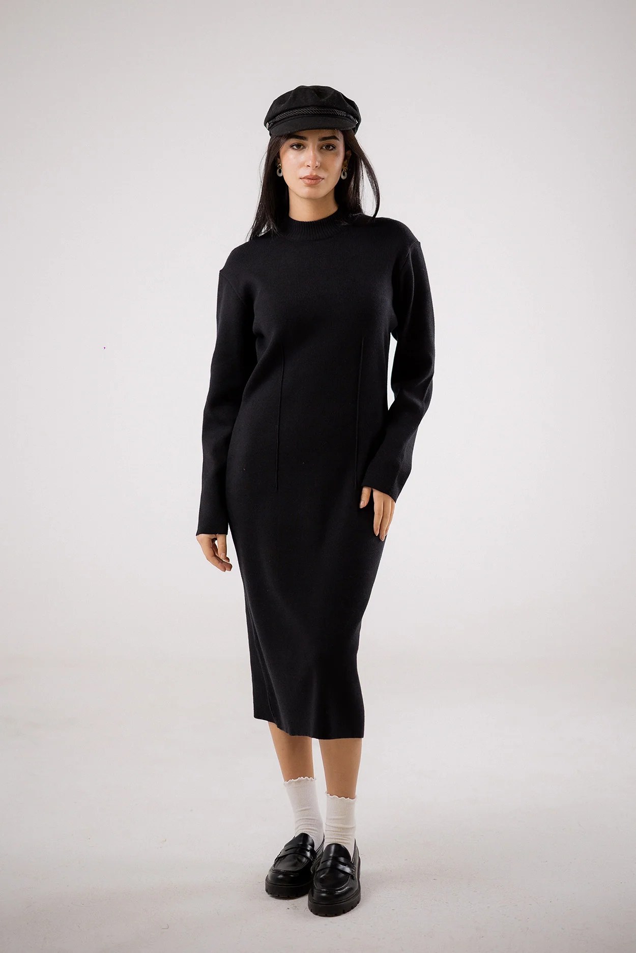 Mock-Neck Dress