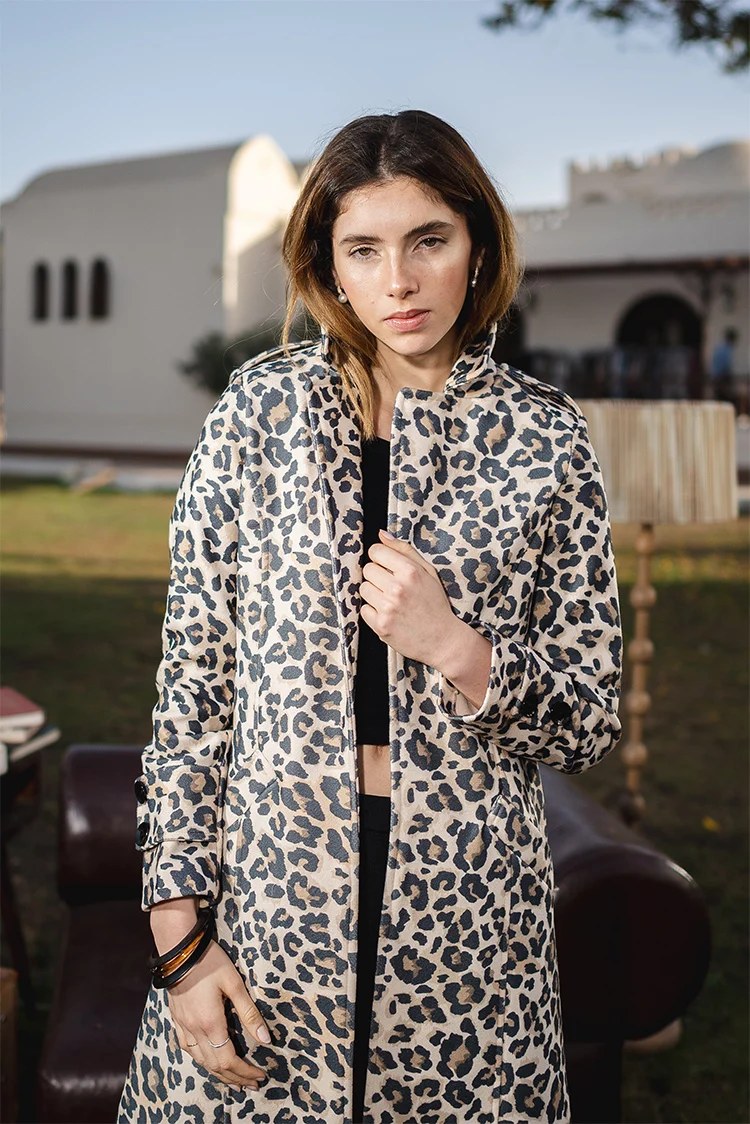 Leopard Print Long Coat