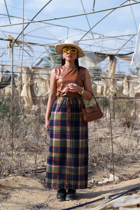 Check Print Dress