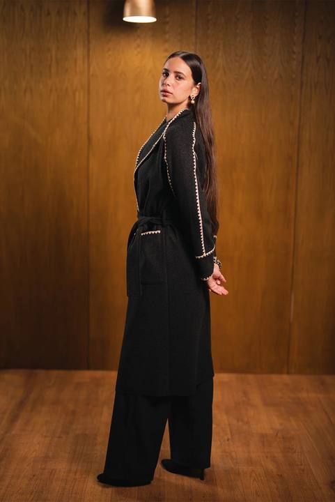 Stitched Belted Coat